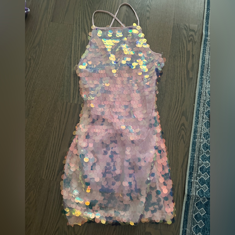 NWT Forever 21 Pink Sequin Multicolor Dress - Small
